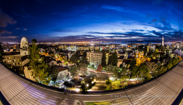 Full Super Moon over UC Berkeley Sather Tower Campanile Go Bears!