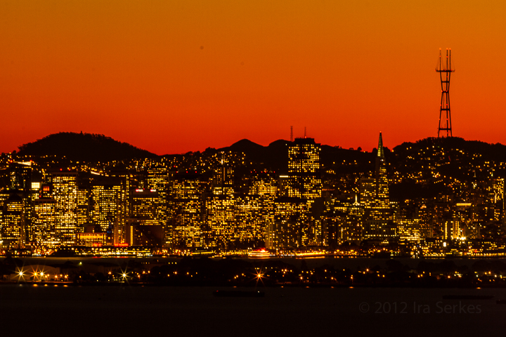 Sunset over San Francisco Bay